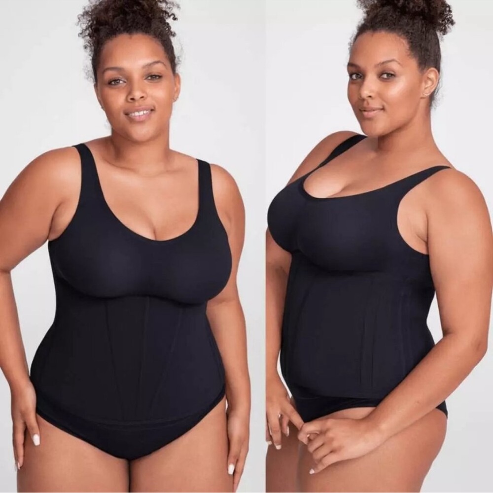 Honeylove Boldness Bodysuit Black Sculpting Strong Support‎ Smoothing Size 1X